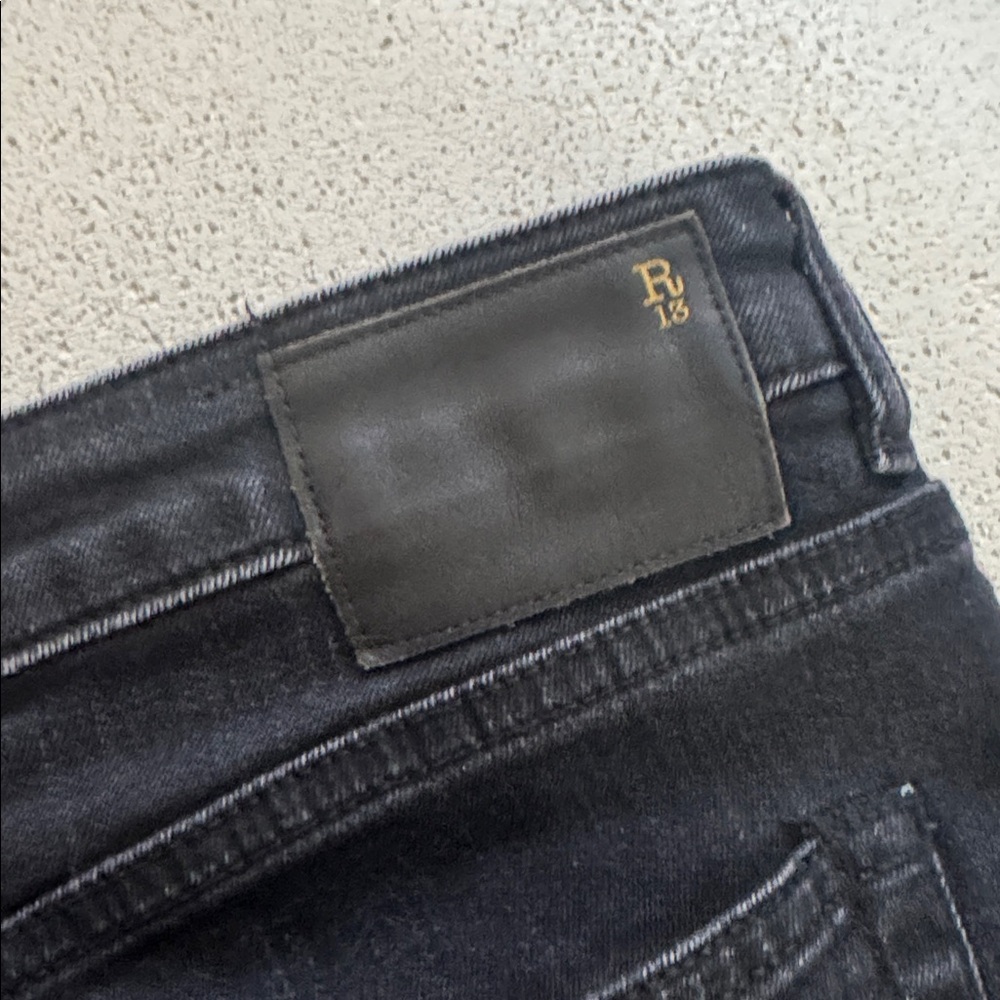 R13 boy skinny black jeans sz 31 EUC worn only a handful of times $345 - Picture 7 of 8
